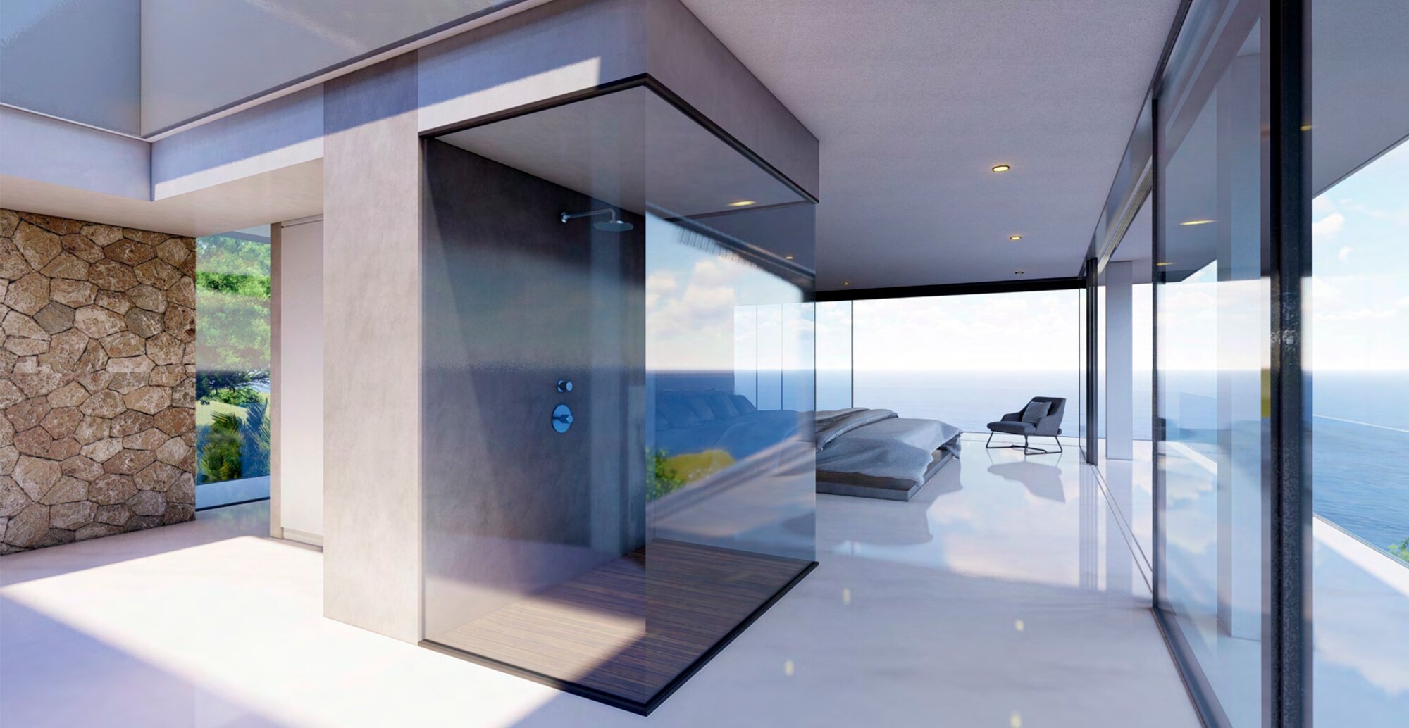 En-suite Bad der Master Suite